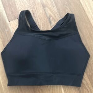 Athleta black sports athletic bra Small cross back